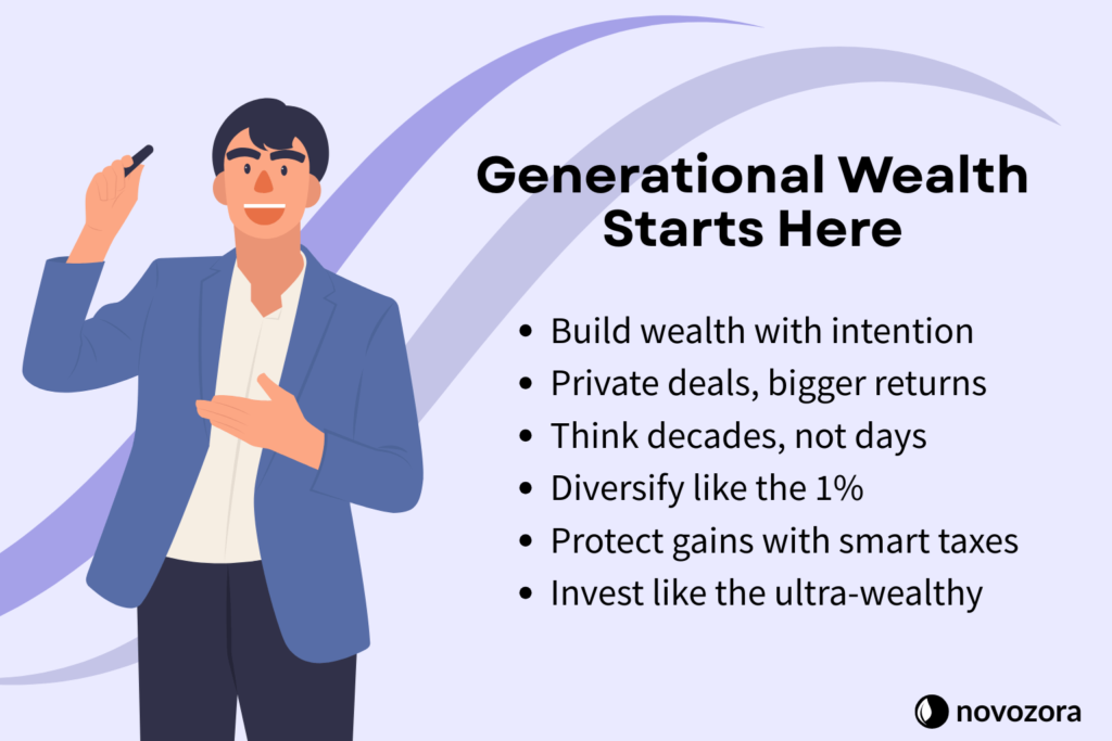 Investor reviewing private equity portfolio